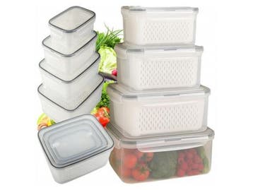 Veiling - 4 stuks voedselcontainers met afdichting, Nieuw