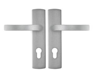 AXA curve klik schild PC72 met deurklink blok aluminium F1, Verzenden, Nieuw