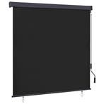 vidaXL Rolgordijn Antracietkleurig 180 x 250 cm Stof en, Verzenden, Nieuw