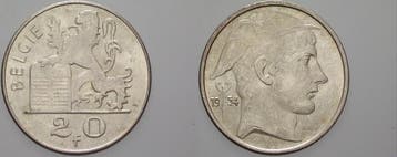 20 Francs 1954 Belgie (MuntenenBankbiljetten-Europa(geen€), Verzenden