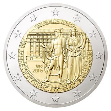 Oostenrijk 2 Euro Nationale Bank 2016, Verzenden