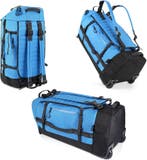 Reistas 86L Wielen Blauw | Retourdeal 30% Korting, Overige materialen, Ophalen of Verzenden, 70 cm of meer, 35 tot 45 cm