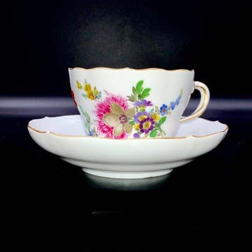 Meissen - Exquisite Tea/Coffee Cup & Saucer - First Choice -