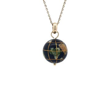 Gouden vintage wereldbol hanger 14 kt, Ophalen of Verzenden, Nieuw