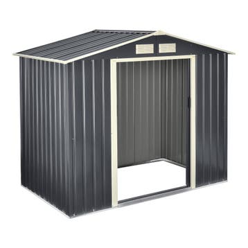 [en.casa] Tuinhuis tuinschuur met schuifdeur 213x127x185 cm, Tuin en Terras, Verzenden, Nieuw