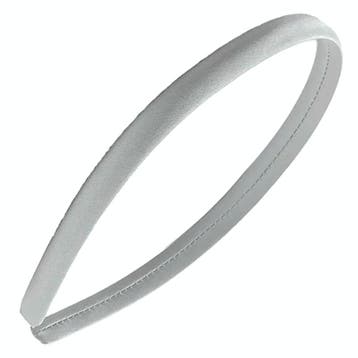Fako Fashion - Diadeem - Satijn - 10mm - Zilvergrijs, Sieraden, Tassen en Uiterlijk, Verzenden, Nieuw