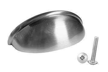 Set van 10 handgrepen schelp, voor meubels: zilver, Ophalen of Verzenden, Nieuw