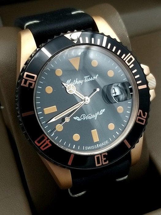 Mathey-Tissot - Automatic Mathy Vintage Bronze - Zonder, Sieraden, Tassen en Uiterlijk, Horloges | Heren