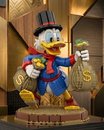 AT9 - Scrooge McDuck: Fortune & Bricks - Canvas 50x40cm -, Nieuw