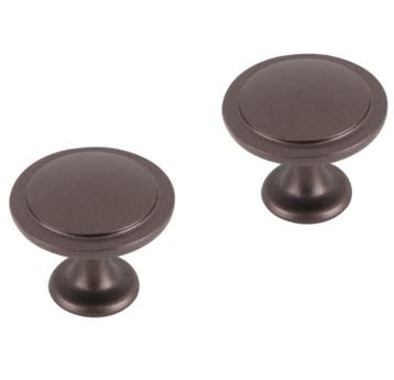 Differnz meubelknop rond vlak 40 mm brons 2 stuks, Huis en Inrichting, Kasten | Overige, Verzenden, Nieuw