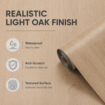 Oak Bruin Vinyl Wrap met Houtnerf Effect - Zelfklevend Behan, Verzenden