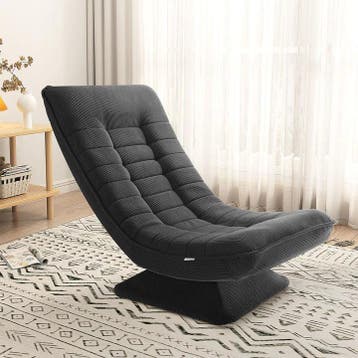 Relaxstoel / Relaxfauteuil Corsica - Corduroy - Donkergrijs, Verzenden, Nieuw
