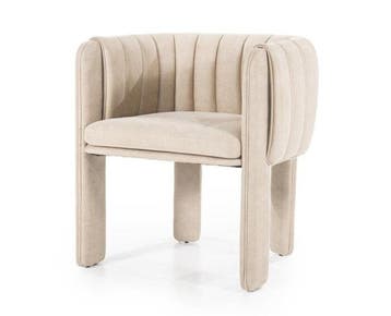 Eetkamerstoel Liselore - beige | Eleonora, Ophalen of Verzenden, Nieuw