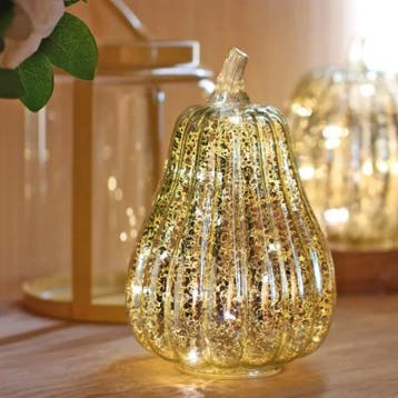 Handgeblazen glazen tafellamp met timer, Verzenden, Nieuw