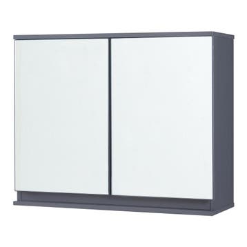 Spiegelkast Overath badkamerkast grijs 49,5x60x20 cm [en.cas, Huis en Inrichting, Verzenden, Nieuw