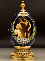House of Faberge 24 Karat Gold Plated Imperial Nativity Egg