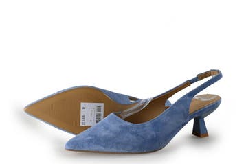 Manfield Slingbacks in maat 37 Blauw, Zo goed als nieuw, Manfield, Verzenden, Blauw