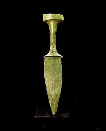 Oud-Aziatisch - Bronzen dolk uit de Dong Son-cultuur - 1200, Verzamelen