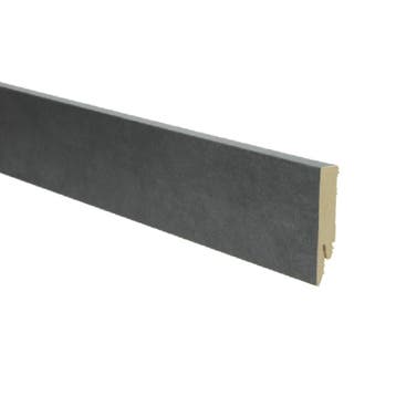 Rechte folieplint 70x14 leem donker (Folie plinten), Doe-het-zelf en Verbouw, Overige materialen, Verzenden, 50 tot 150 cm, Overige typen