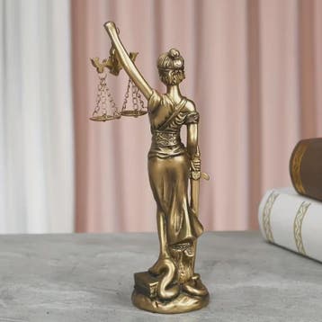 Gerechtigheid Goddess Standbeeld - Retro Kantoor Decoratie &, Verzenden, Nieuw in verpakking