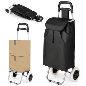 2dekans | Coast Boodschappentrolley - Max. 35 kg - Zwart, Ophalen of Verzenden, Zo goed als nieuw
