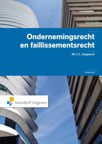 Ondernemingsrecht en faillissementsrecht - C.L. Koppenol, Verzenden, Zo goed als nieuw, C.L. Koppenol