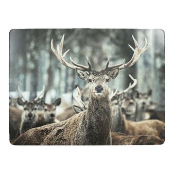 placemat winter hert 30x40cm (4), Verzenden, Nieuw