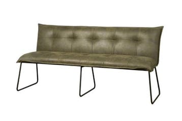 Eetkamerbank Seda 155cm - eetkamerbanken - Groen, Nieuw, Overige materialen