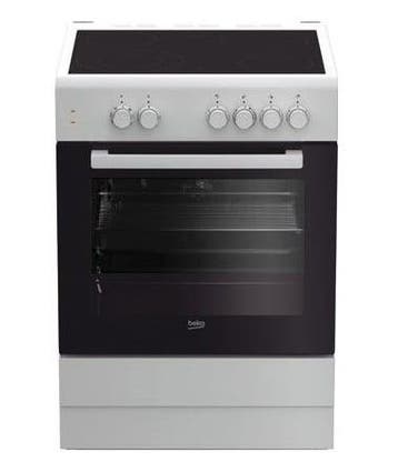 Beko FSM67010GW fornuis Vrijstaand fornuis Electrisch469, Ophalen of Verzenden, Nieuw, Keramisch, 95 cm of meer