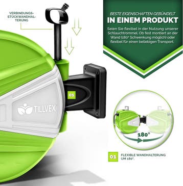 Wandslangenbox - Tuinslanghaspel - Tuinslang met haspel - 30, Verzenden, Zo goed als nieuw
