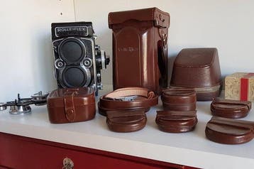 Rollei Rolleiflex 6x6 2,8/80mm avec étui et accessoires |, Nieuw