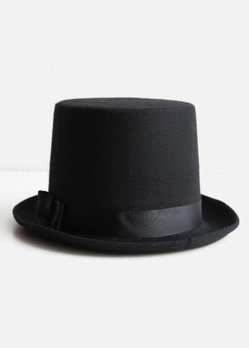 KIMU® Hoge Hoed Zwart Steampunk Tophat Dames 58 59 60 Zwarte, Ophalen of Verzenden, Nieuw, Carnaval