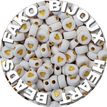 Fako Bijoux - Hartjes Kralen - Acryl - 7mm - Sieraden Maken, Verzenden, Nieuw