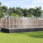 vidaXL Volière met verlengstuk 725x307x212 m staal, Verzenden, Nieuw