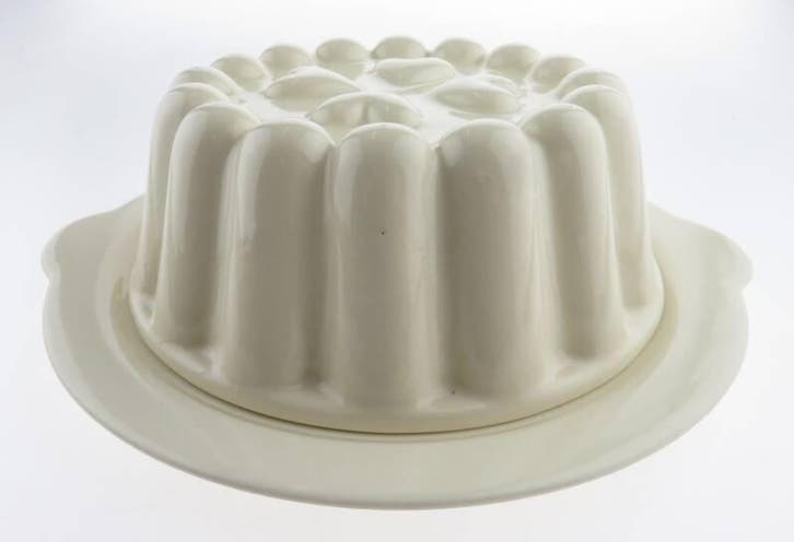 Puddingschaal met onderbord, Huis en Inrichting, Keuken | Keukenbenodigdheden, Gebruikt, Verzenden