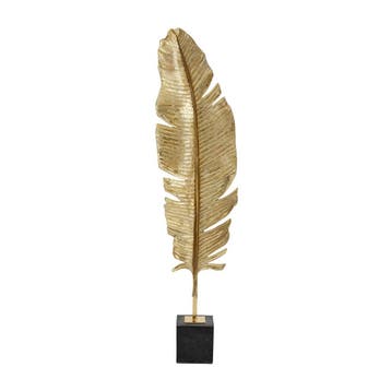 *WOONWINKEL* Kare Design Deco Feather 1 Grote Gouden Veer 1, Huis en Inrichting, Woonaccessoires | Overige, Verzenden, Nieuw