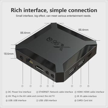 X96Q Android 10 Smart TV Box 4K Media Player - 2GB RAM, 16GB, Verzenden, Nieuw