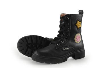Muyters Veterboots Meisjes in maat 27 Zwart, Verzenden, Jongen of Meisje, Schoenen, Zo goed als nieuw