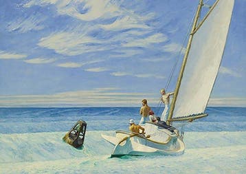 Edward Hopper - “Ground Swell, 1939”. - 40 x 30 cm.