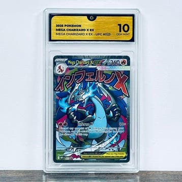 Pokémon Graded card - Mega Charizard X ex 023 – Pokémon - GG, Nieuw