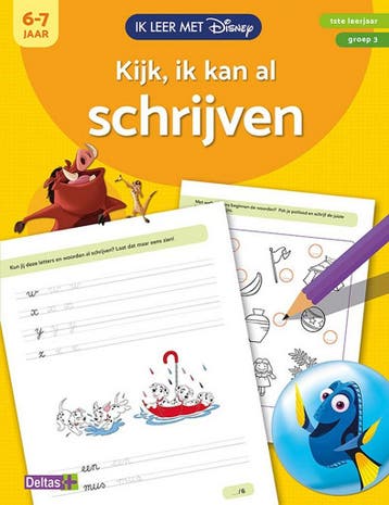 Kijk, ik kan al scrhrijven (6-7 j.) / Ik leer met Disney, Verzenden, Zo goed als nieuw