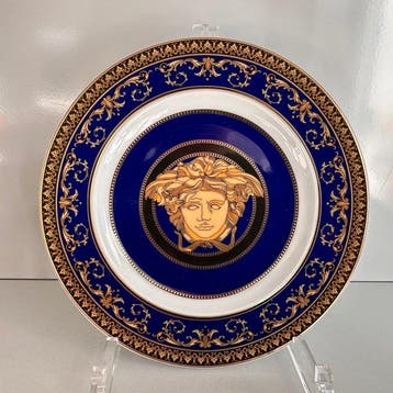 Rosenthal - Versace - Bord - Brotteller 18 cm Medusa Blau -