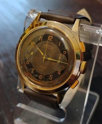 Chronographe Suisse - Landeron 48/148 - 38 mm - Zonder, Nieuw