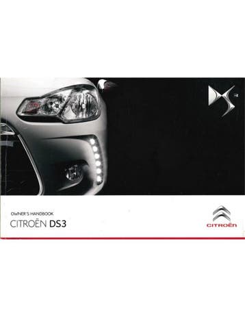 2011 CITROEN DS3 INSTRUCTIEBOEKJE ENGELS