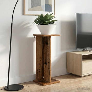 vidaXL Plantenstandaard 2 st Oud hout 25 x 25,5 x 60,5 cm, Verzenden, Nieuw