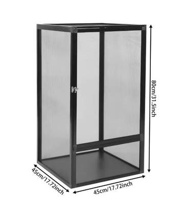 Reptielen Net Terrarium – Aluminium Habitat en Voerbox, Dieren en Toebehoren