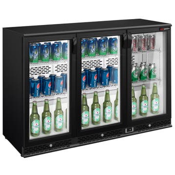 GGM Gastro | Barkoelkast - 1350mm - 330 Liter - met 3 glazen, Verzenden, Nieuw