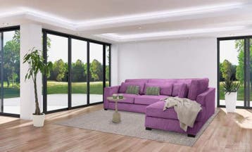 Loveseat Almere - loveseats - Paars, Huis en Inrichting, Nieuw, Stof