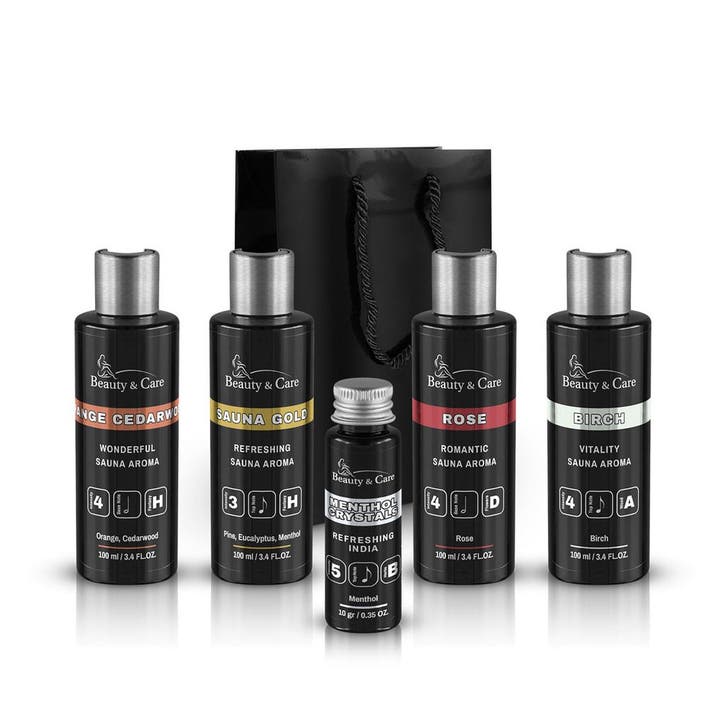 Beauty & Care Cadeaupakket sauna gold M 1 Set.  new, Sport en Fitness, Sauna, Fins of Traditioneel, Toebehoren, Nieuw, Ophalen of Verzenden