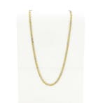 Bicolor gouden marine schakelketting., Ophalen of Verzenden, Gebruikt, Overige kleuren, Goud